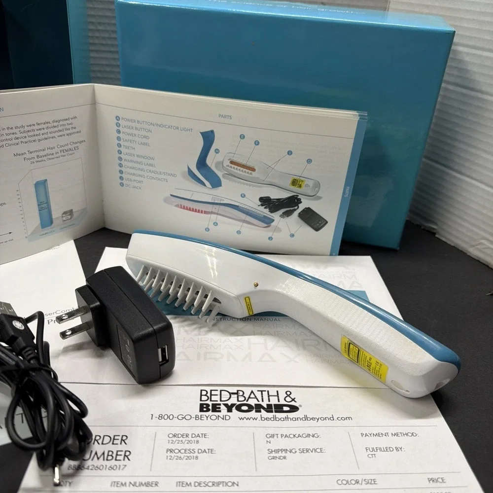 Authentic HairMax Laser Comb Ultimate 9- Hair Treatment-Excellent SEE PICTURES